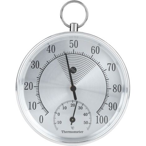 Precise thermometer-hygrometer for greenhouses, offices, pharmacies, warehouses, with 10 cm hanging ring--DTEKGAZ