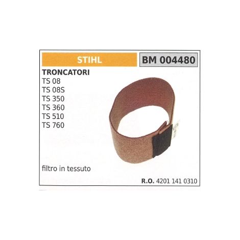 STIHL Gewebeluftfilter für TS 08 08S 350 360 510 760 Kappsäge 004480