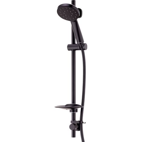 Deva Kiri Satinjet MK2 Easy Fit Shower Kit - Matt Black (1/2)