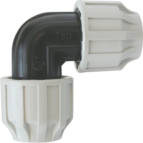 SOMATHERM PER VOI - uguale in plastica a gomito per D32 tubo in PE - Serraggio esterno (1/2)