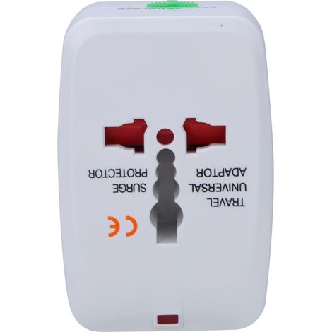 Internationaler Reiseadapter mit einem USB-Stecker, aus flammhemmendem ABS, 100–240 V Wechselstrom, 10 A (1/5)
