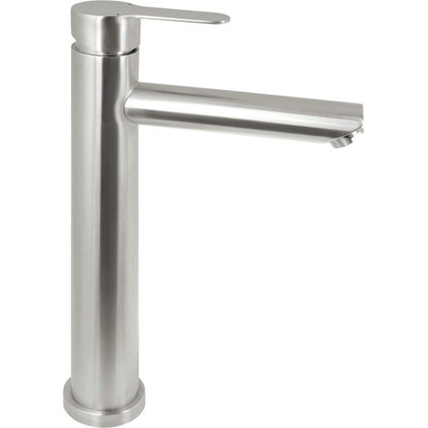 Rubinetto lavabo Deante Neo Lupo acciaio spazzolato 450 mm