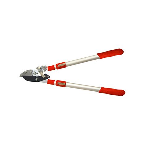 Ozaki Astsäge mit Teleskoparm, 6 Positionen von 65 bis 93 cm, mit Ambossklinge für Hartholz und Riegel für eine sichere Schnittleistung