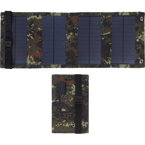 Sac pliant de panneau solaire 10W, panneau solaire pliable 5.5V chargeur d'urgence extérieur panneau photovoltaïque pour banque d'alimentation de téléphone Camping en plein air a.