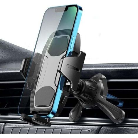 Supporto per telefono da auto, montaggio su bocchetta dell'aria, supporto per cellulare da auto, supporto per smartphone, montaggio su bocchetta dell'aria, rotazione a 360° (1/4)
