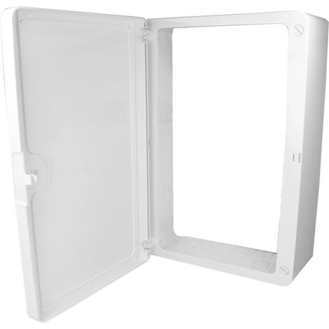 Bis-Electric – Porte de coffret électrique réversible 45x45 – Compatible zone attenante – Indice de protection IP40 – Pour espaces confinés