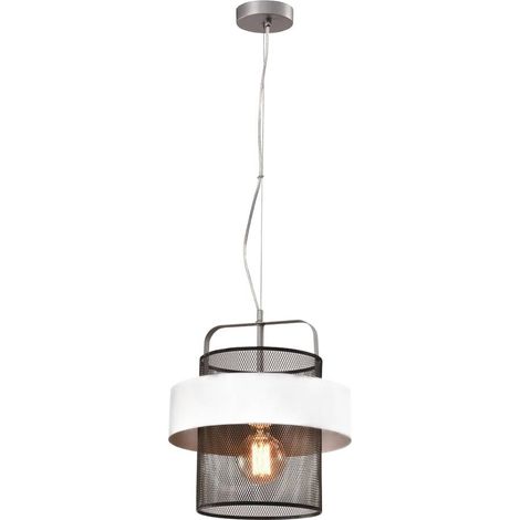 Lampada a sospensione Candellux FIBA Ø30 nero E27 40W (1/5)