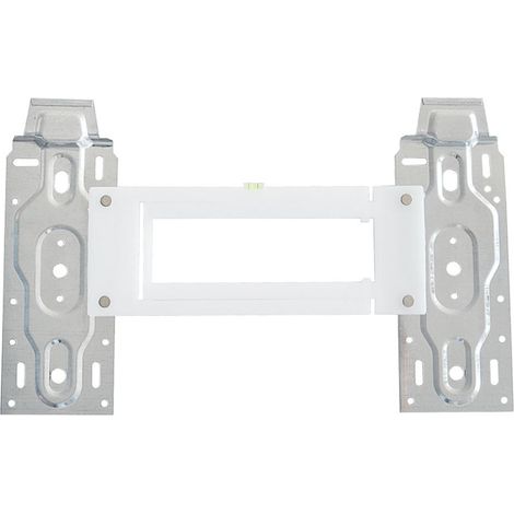 Support Mural Réglable Niveau à Bulle Pour Climatiseur Split Intérieur - 32 x 20 x 2 cm - Acier Inoxydable et Aluminium - 1 Pièce (1/5)