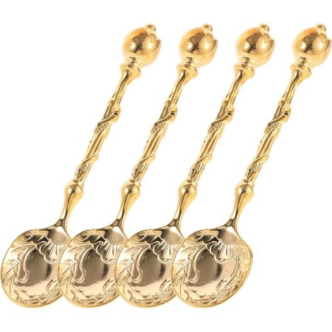 VALICLUD Lot de 4 Cuillères à Dessert en Acier Inoxydable (1/5)