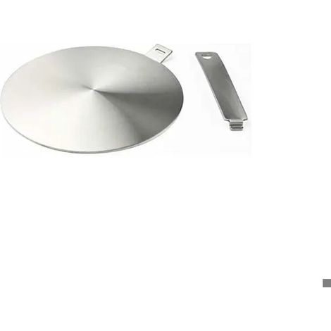 Adaptateur à induction, disque convertisseur pour plaque de cuisson à induction, plaque de diffusion de chaleur avec poignée et ba (1/4)