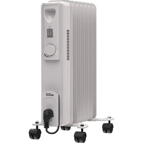 Güde Ölradiator OR 1500-7 Eco Heizgerät Heizkörper 3 Stufen 7 Rippen mobil