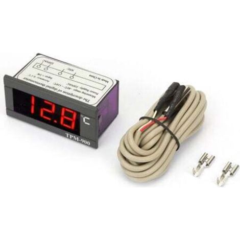 Contrôleur de température numérique TPM-900 220 V, indicateur LED avec thermostat et capteur (1/4)