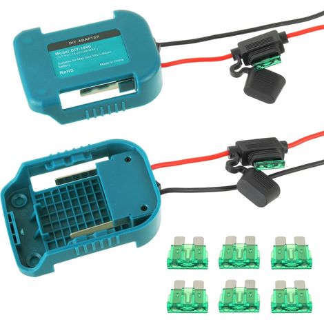 Power Wheel Adapter pour 18V Lithium-Akku avec Fusible Interrupteur et câble 14AWG, pour DIY Ride on Truck, RC Toys, Robotics et Work Lights (1/5)