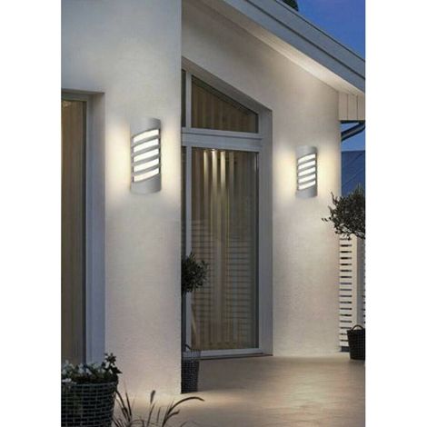 TrAdE Shop Traesio - Applique Led A Parete 12 W Per Esterno Luce 3000k 6500k 4000k Grigio Ip65 Es56 - -Bianco Naturale - (1/3)