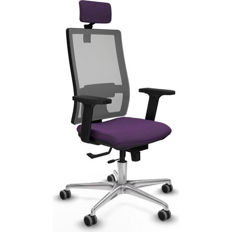 Piqueras y Crespo Chaise de bureau élégante violet (1/3)