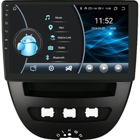 Autoradio multimediale con touchscreen, compatibile con modelli Peugeot, Citroën e Toyota dal 2005 al 2014, W1 (1/2)
