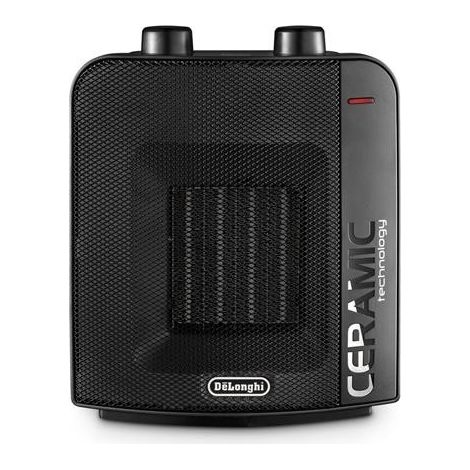Soufflant Céramique - 2000 W - 3 Allures - Thermostat D'ambiance - Position Hors Gel - Noir - Delonghi (1/2)