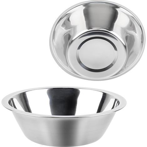 Paquete de 2 comederos de acero inoxidable para perros y gatos - 14 cm (5,5 pulgadas) (1/5)