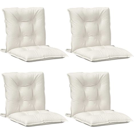 Maison Exclusive - Niedriglehner-Auflagen 4 Stk. Melange Creme 10 (1/5)