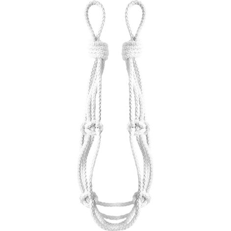 CORDAGE - Embrasse pour rideau corde nouée Coloris - Blanc (1/3)