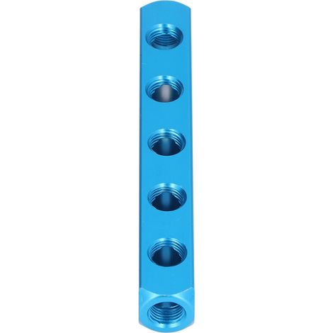 Bloc de distribution d'air pour collecteurs pneumatiques en aluminium, pour équipements d'automatisation AL-5 (1/5)