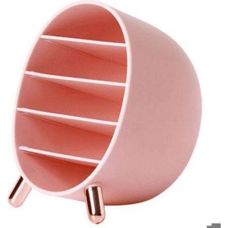 Boîte Rangement Maquillage - PP - 143 x 140 x 105 mm - 5 Compartiments - Pour Cosmétiques et Accessoires Bureau - 1 Pièce (1/5)