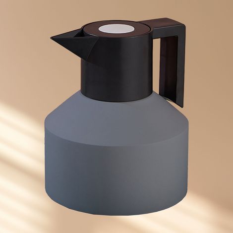 Thermoskanne 1,2 l Edelstahl mit Wärmeisolierung für Tee und Kaffee, grau (1/5)