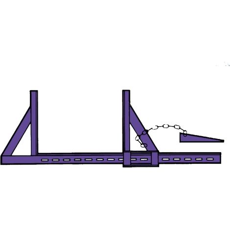 Altrad – Serre-coffrage KCC80 – Ouverture 800 mm – Longueur 1200 mm – Acier peint – Verrouillage par clavette pivotante (1/2)