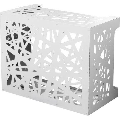 Cubierta para aire acondicionado Cubierta para aire acondicionado Artist M Blanco en aluminio L86 x P44 x H68 cm