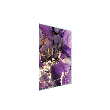 Tagliere in vetro 35x52 viola (1/5)