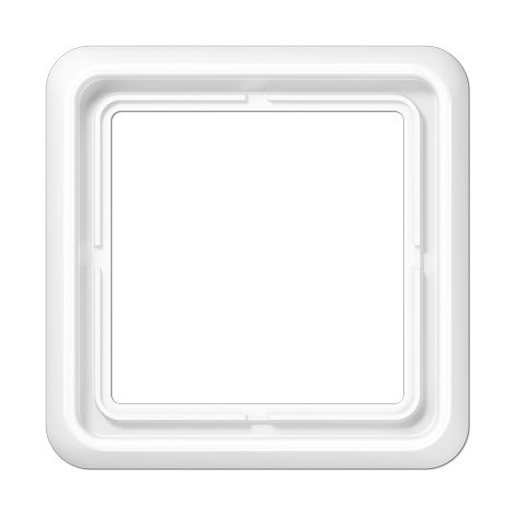 Jung Marco 1 vía, CD 500, IP 44, termoplástico, blanco alpino, montaje vertical y horizontal CD 581 WU WW