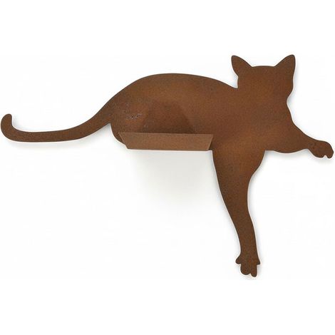Silhouette jardin chat 45x10x30cm