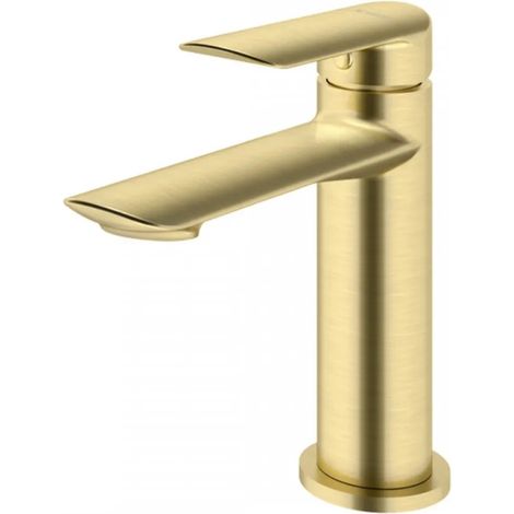 Mitigeur de lavabo sans vidage (bouchon) or brossé (1/4)