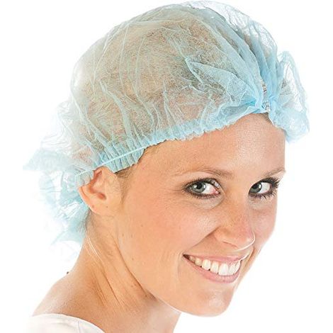 HYGOSTAR DETECTA CASQUETTE EN POLYPROPYLÈNE AVEC ÉLASTIQUE BLEU 50 CM FRANZ MENSCH 1216