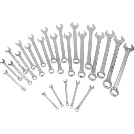 Brüder Mannesmann M  130-25  Ring-Maulschlüssel-Satz 25teilig Schlüsselweite (Metrisch) 7 - 32 mm