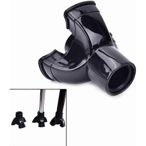 Embout de bâton de marche en caoutchouc renforcé noir 19 mm (1/5)