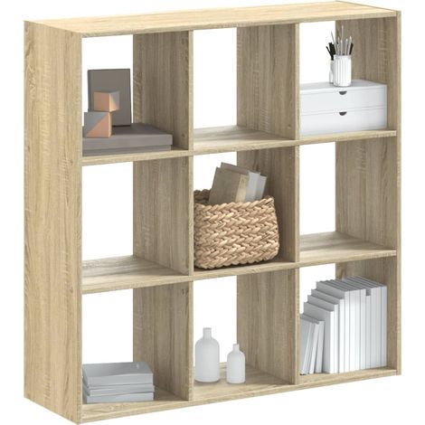 Bücherregal Sonoma-Eiche 102x32x102 cm Holzwerkstoff