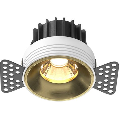 Maytoni Round Spot encastré sans bordure en laiton 3000 K 810 lm (1/2)