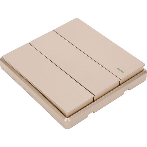 Interrupteur sans fil avec télécommande, plastique doré, contrôleur LED 3 circuits TDL9987-3, boîtier de commande à distance pour éclairage (1/5)