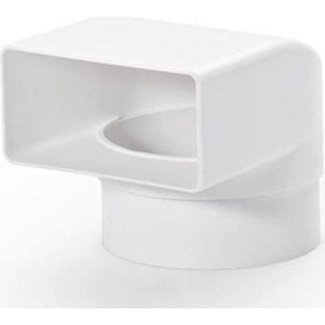 Naber COMPAIR System Ø 100 N-UR 8 System 100 Umlenkstück 90°, weiß (1/2)