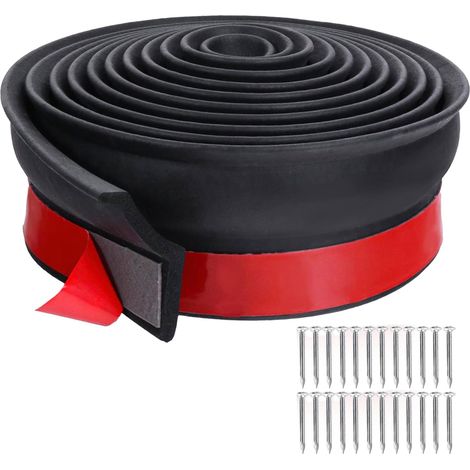 Universal Garage Door Seal 6 m Garage Door Seal - Foam Rubber Sealing Strip with Nails for Easy Installation Universal Door Bottom - Anti-Water (1/5)
