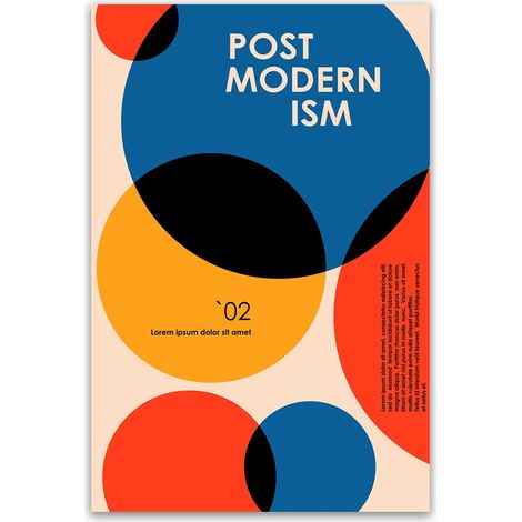 Tableau postmodernisme cercles graphiques modernes (1/5)