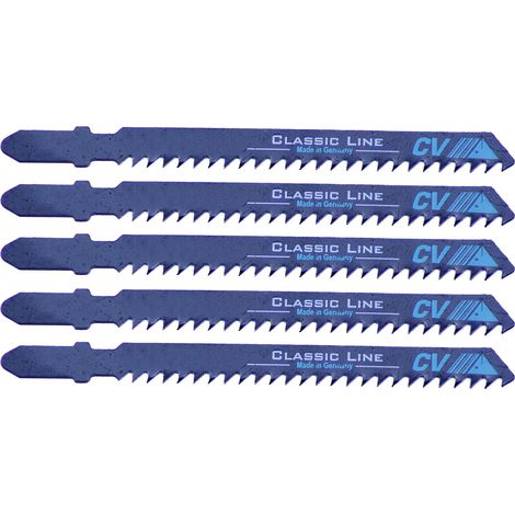 Lames de scie sauteuse fraisées/avoyées pour bois grossier, Bleu Foncé