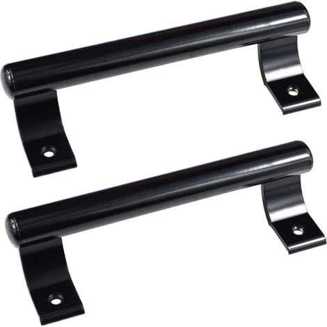 2 pièces Poignée de porte coulissante en aluminium de 8", poignée métallique moderne pour les portes vitrées de balcon, les portes coulissantes de salle de bain, etc. (1/5)