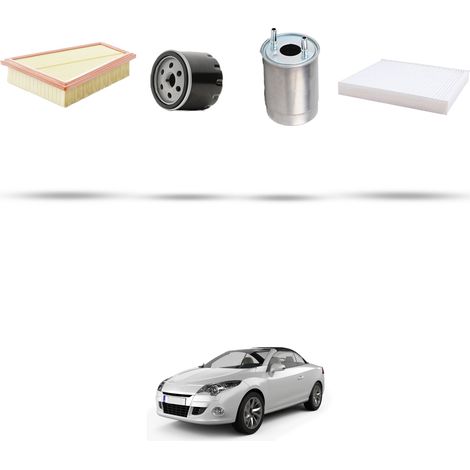 Kit tagliando 4 filtri compatibile con Renault Megane CC 1.9 Dci 96kw Dal 2011 (1/5)