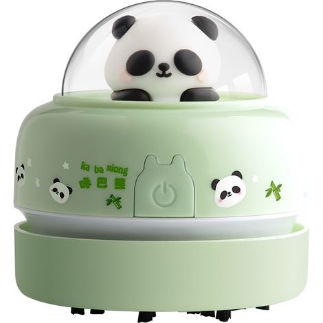 Aspirateur de bureau, mini balai à poussière de table, économie d'énergie avec arrêt automatique, grande autonomie jusqu'à 400 minutes, sans fil et rotatif à 360° pour clavier/maison/bureau (chargeur (1/5)