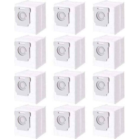 Lot de 12 sacs pour aspirateur iRobot Roomba i7 i7+ i3 i3+ i4 i4+ i6 i6+ j7 j7+ i8 i8+ S9 S9+ E5 E6 E7, accessoires sacs à poussière (1/4)
