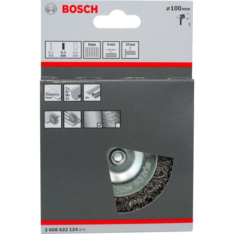 Cepillo de disco 100 mm 03 mm 10 mm  BOSCH 2608622124