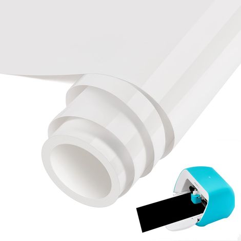 Smart iron pour Joy, 14 cm x 300 cm, blanc, film flexible pour traceur textile, vinyle de transfert thermique, rouleau de film flexible pour vêtements, film à repasser, t-shirts et plus de (1/5)