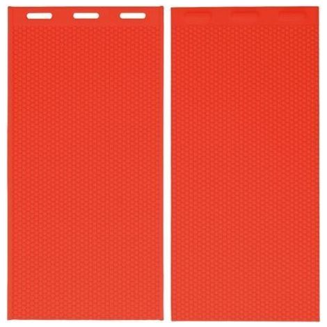 LAN 2-teilige Silikon-Bienenwachsform (5,4 mm), Bienenwachs-Mittelwandpresse, Imkereibedarf, 44 x 28 cm, Rot (1/5)